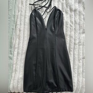 Black Pleather Dress
